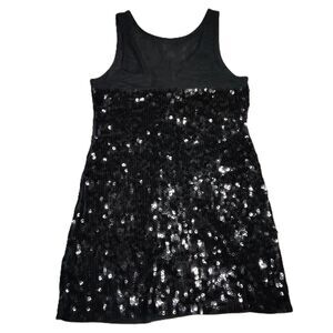Express Women’s Sequin Dress Size M Black Sleeveless Party Cocktail Mini